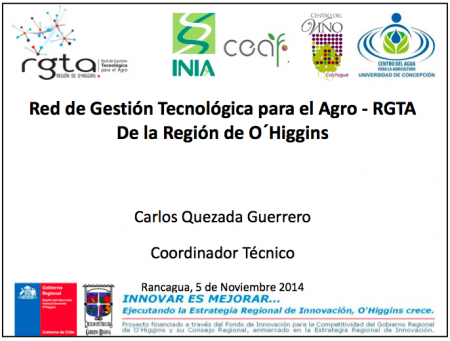 RED DE GESTIÓN TECNOLÓGICA PARA EL AGRO 